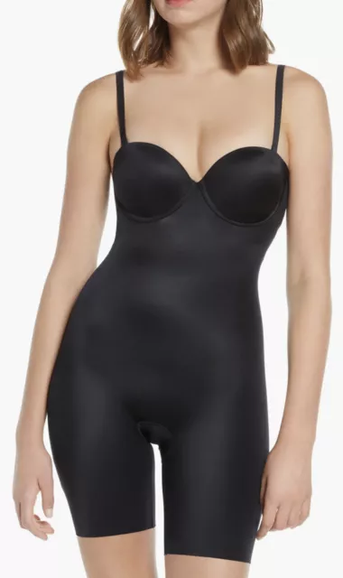 SPANX 10156R SUIT Your Fancy Strapless Cupped Mid-Thigh Bodysuit
