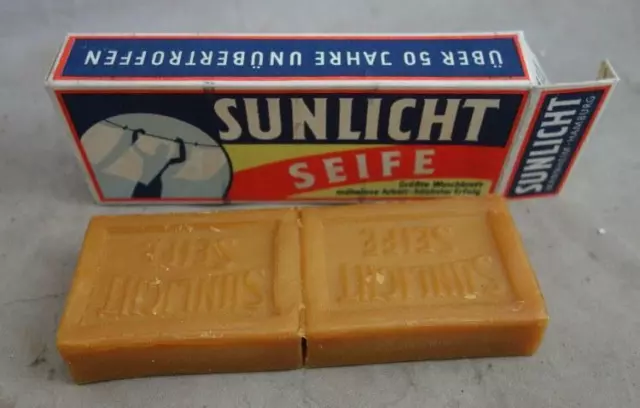 alte Sunlicht Seife mit Karton