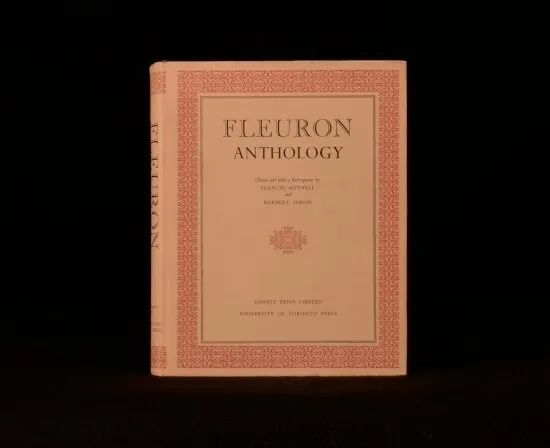 1973 Francis Meynell Herbert Simon Fleuron Anthology Typography Reference Book