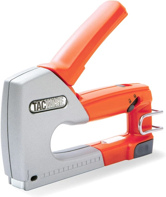 Tacwise 1221 A54 Marteau Agrafeur Pro Avec 5000 Agrafes 140/10mm - Pour Moquette, Isolation, Bâches