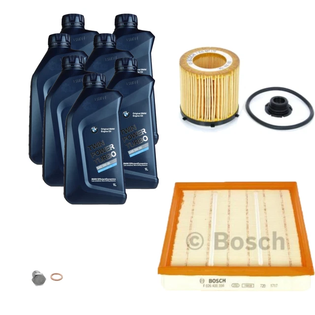 BOSCH INSPECTION SET 7L BMW Original Huile 5W30 Longlife pour BMW
