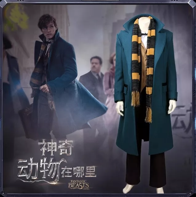 Fantastic Beasts And Where To Find Them Newt Scamander Cosplay Halloween Outfits
