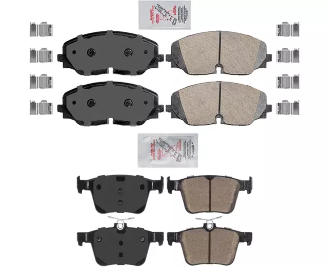 for Volkswagen Atlas 2018-2023 Front + Rear AmeriPRO Ceramic Disc Brake Pads