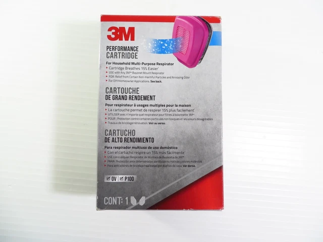 3M 60921H1 Performance Cartridge Respirator 1 Pair, FREE 2-3 Day Ship!!!