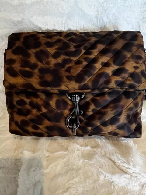 Rebecca Minkoff Edie Nylon Leopard Crossbody Bag