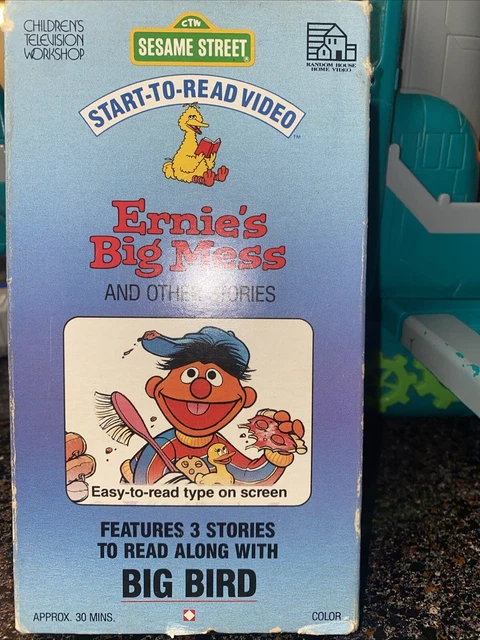 SESAME STREET “START To Read” Ernie’s Big Mess & Other Stories (VHS ...