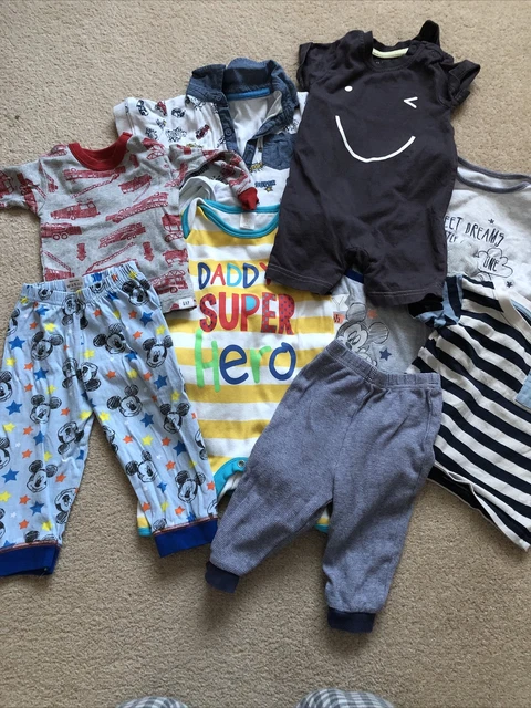Baby Boy Clothes Bundle Age 6-9 Months - 10 Items