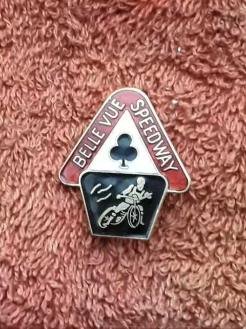 Belle  Vue  Aces  Speedway Badge In Gold