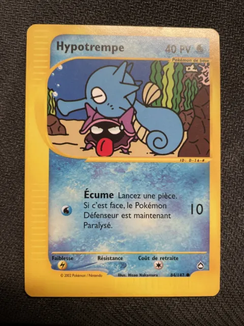 Hypotrempe Commune - Pokemon 84/147 Aquapolis Proche Du Neuf Fr