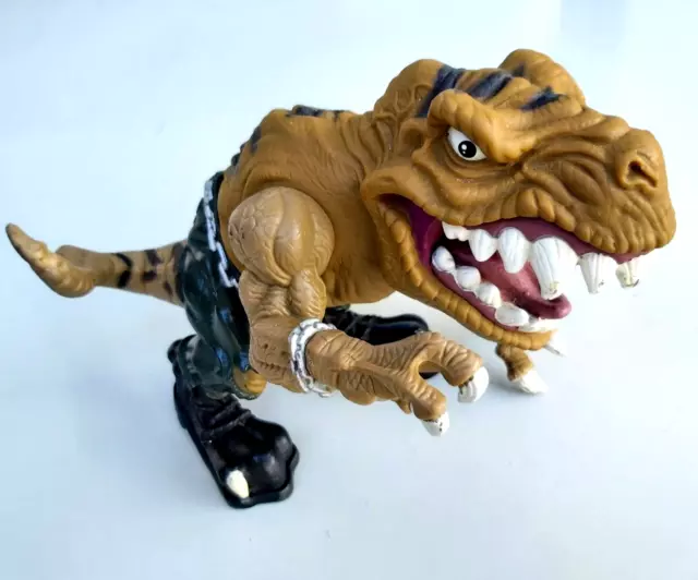 Vintage Street Sharks Extreme Dinosaurs T-Bone T Rex Action Figure Mattel, 1996