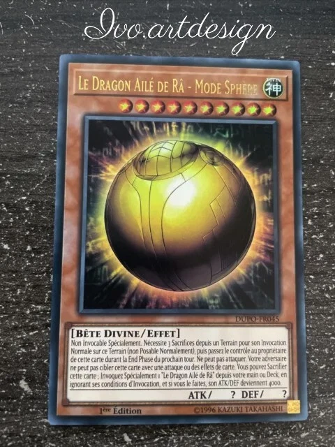 CARTE YU GI OH LE DRAGON AILE DE RA - MODE SPHERE DUPO-FR045 EUR 22,00 ...