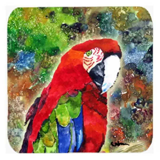 Carolines Treasures 8606FC Parrot Foam Coasters- Set Of 4