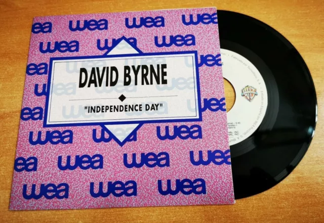 DAVID BYRNE Independence day TALKING HEADS 7" SPANISH PROMO SINGLE VINYL RAREST