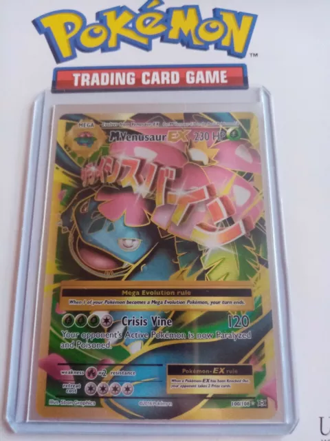 Pokemon Mega Venusaur Ex 100 108 Xy Evolutions Holo In Vendita Picclick It