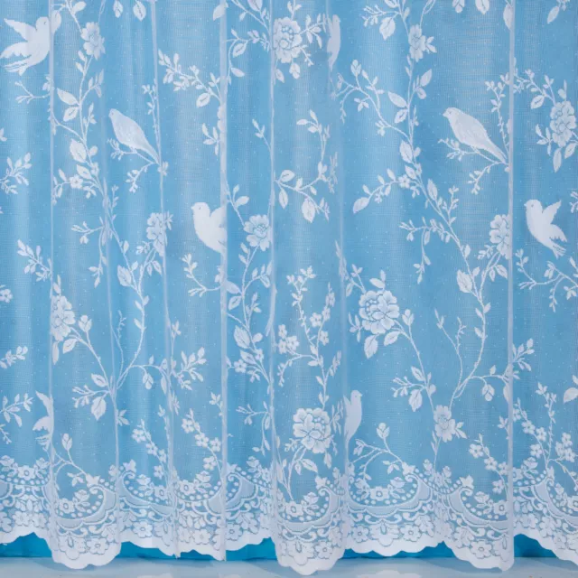 Net Curtains Robyn Bird Design - Width Sold By The Metre - Voile & Net Curtains