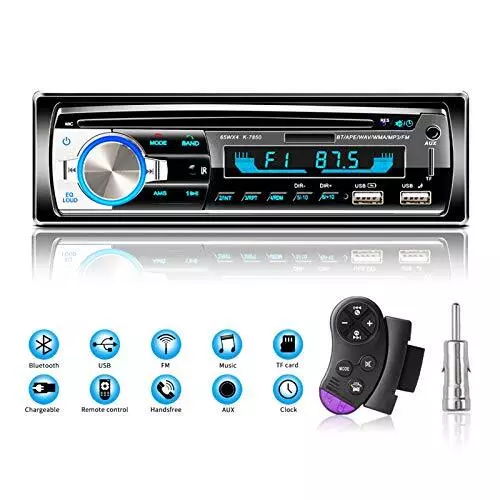 Autoradio Bluetooth USB Lifelf Radio Voiture Récepteur avec Lecteur MP3 WMA F...