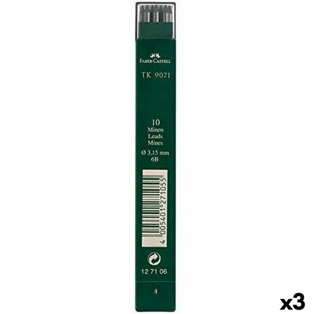 Minenersatz Faber-Castell 6B 3,15 mm [3 Stück]