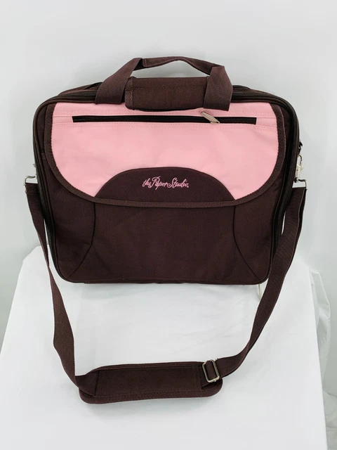 Bolso de estudio The Paper rosa/marrón