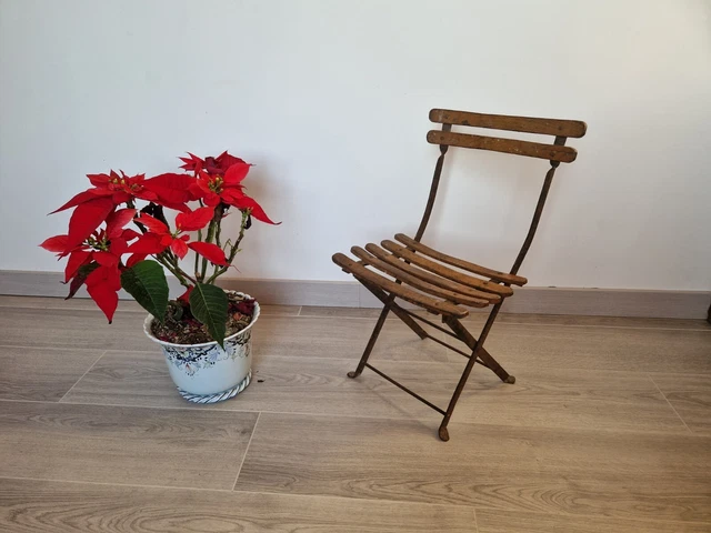 ANCIENNE CHAISE DE jardin pliante enfant EUR 60,00 - PicClick FR