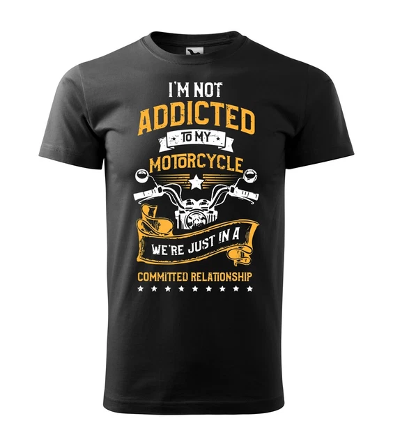 Divertente Moto Biker T Shirt Relazione Impegnata Bike S M L Xl 2Xl