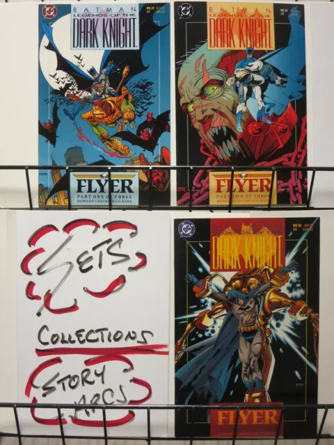 BATMAN LEGENDS /DARK KNIGHT 24-26 Chaykin/Kane ""Flyer""
