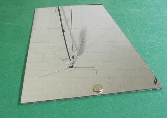 Polycarbonate Mirror (1/8") .125" x 14.75" x 41", Impact Resistant Shatter Proof