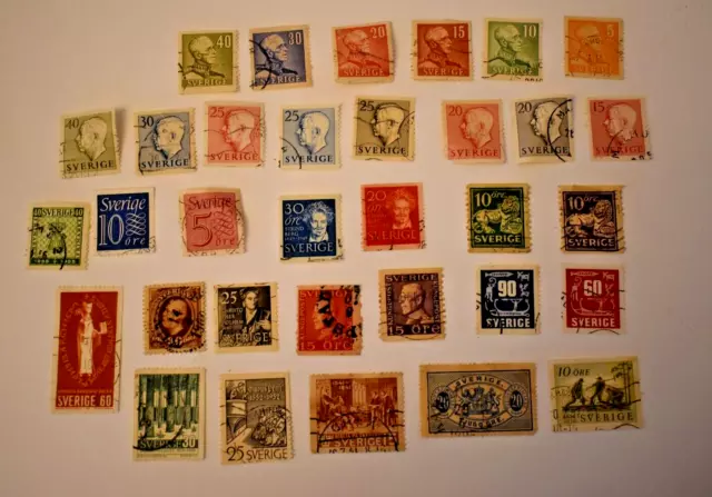 Suède SVERIGE - Lot de timbres