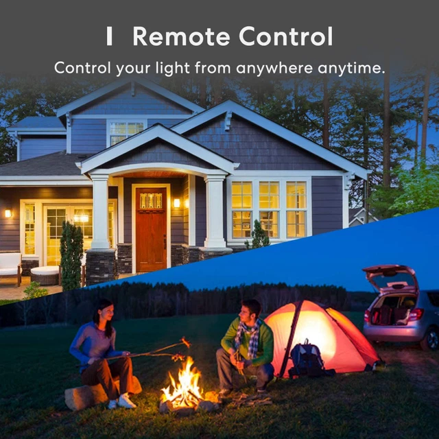 Alexa Glühbirnen WiFi Smart B22 Bajonett dimmbar warmweiß und 1er-Pack 3