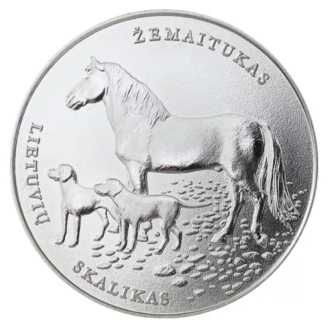 1½ Euro Lithuania 2017 * Lithuanian Hound and Samogitian Horse * UNC