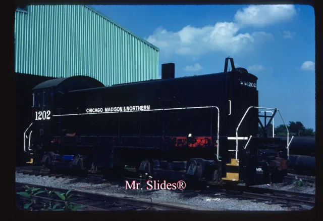 Original Slide CM&N Chicago Madison & Northern ex SP ALCO S6 1202 In 1981