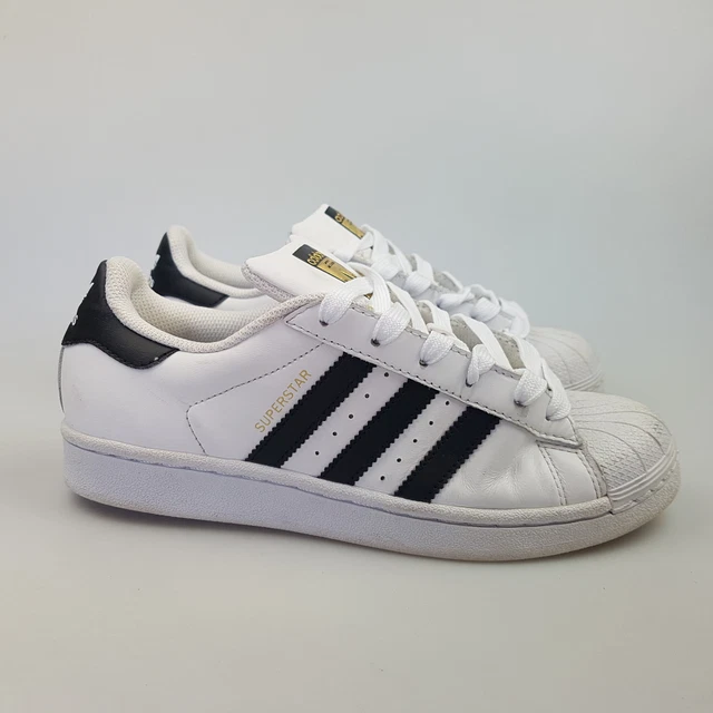 MEN S YOUTH ADIDAS Supers Sz 6.5 US Shoes White Near New 3