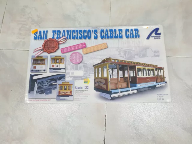 Maqueta en Madera:Tranvía de San Francisco Cable Car 1/22 ARTESANIA LATINA 20331