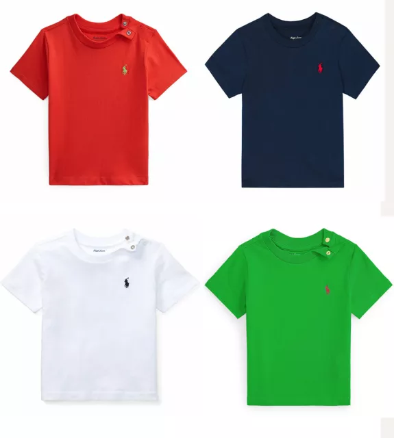 Ralph Lauren kurzärmelige T-Shirts Baby Jungen & Mädchen aus Baumwolle 3 bis 24 Monate