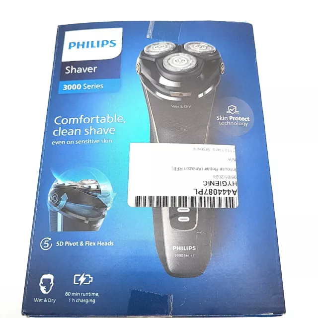 Philips Shaver Series 3000  Elektrischer Nass- Trockenrasierer Männer in Mens'