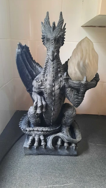 DRAGON TABLE LAMP ,gothic, fantasy PicClick UK