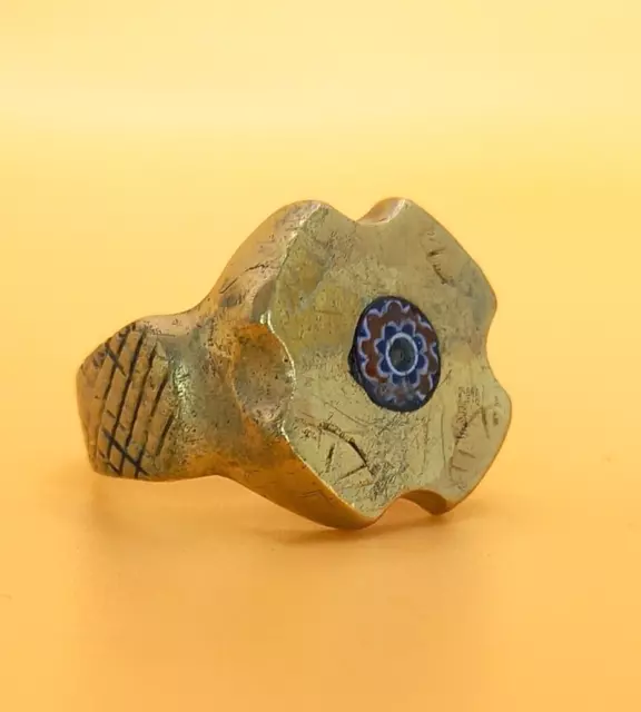Extremely Very Stunning Ancient Old Bronze Ring Roman Antique Authentic- Amazing
