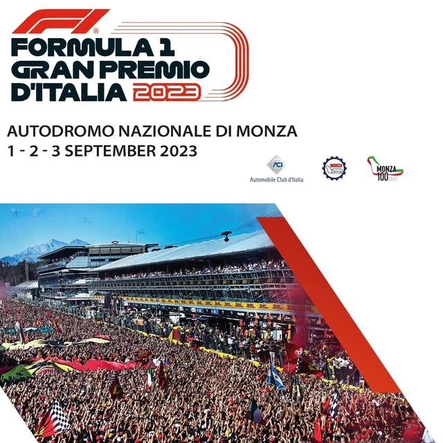 DUE Biglietti Formula 1 Gran Premio di Monza 2023, 1 Settembre