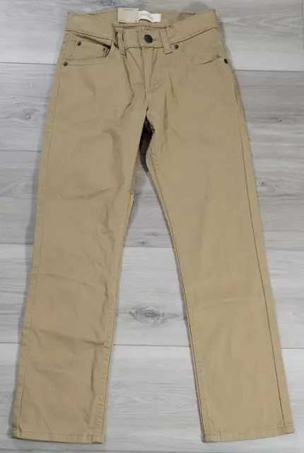 Levi's 511 Boys 8 Reg 24X22 Slim Fit Stretch Khaki New