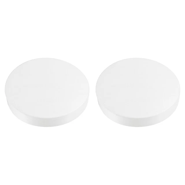 5.5" PVC Pipe End Cap Fitting, 2 Pack Furniture Grade Plug Coupling Socket