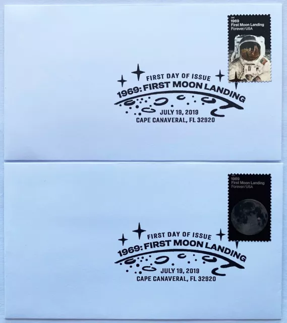 US Stamp 2019 Sct#5399-5400 1969 First Moon Landing 1 Set Of 2PC FDC MNH