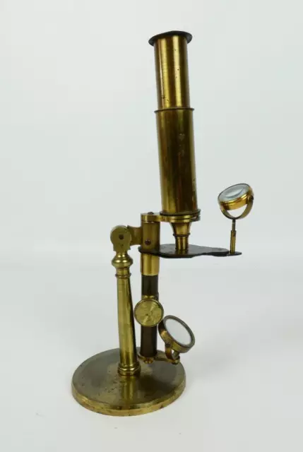 Vintage Williams & Son brass microscope c1850   #4182