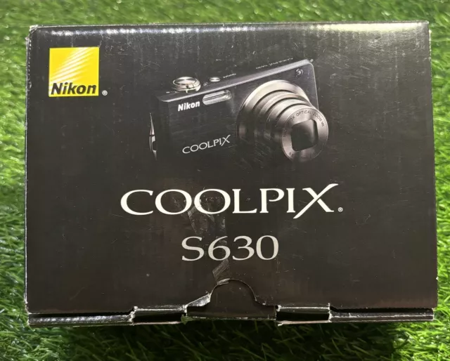 Nikon Coolpix S630-BLACK-12 MP-Digital Camera-Brand New In Box