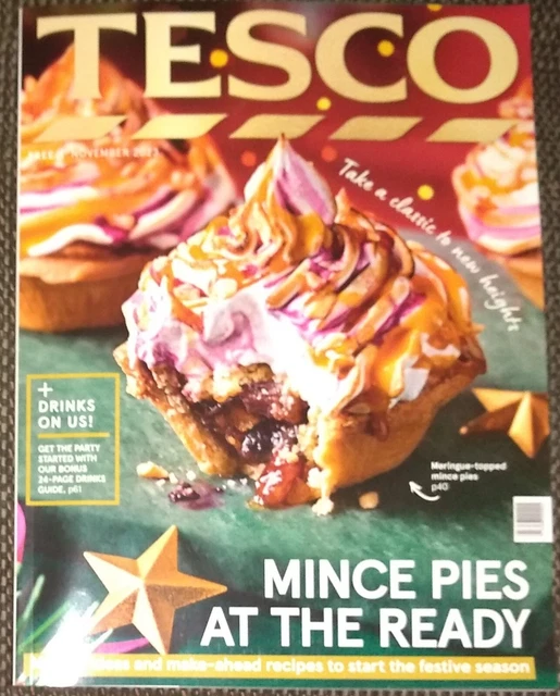 TESCO MAGAZINE CHRISTMAS 2023 food & drink recipes lifestyle cooking £3.39 PicClick UK