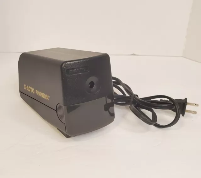 X-Acto Black Powerhouse Electric Pencil Sharpener Elmers Model 17XXX 19XXX