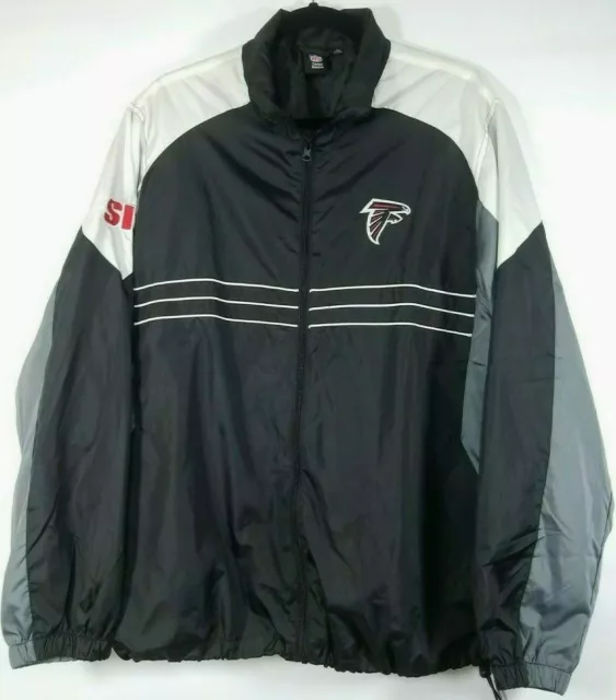 NFL Team Apparel Jacket Sports Illustrated Atlanta Falcons Windbreaker Men's LG