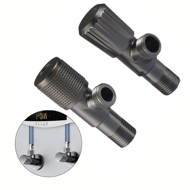 Valvola angolare vasca bagno interruttore girevole flessibile per giardino G1/2 (20 mm)