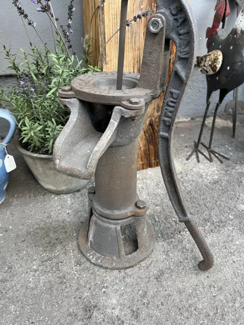 Garden Water Pump Blockley Industrial Cast Iron Vintage Water Pump water Rusty