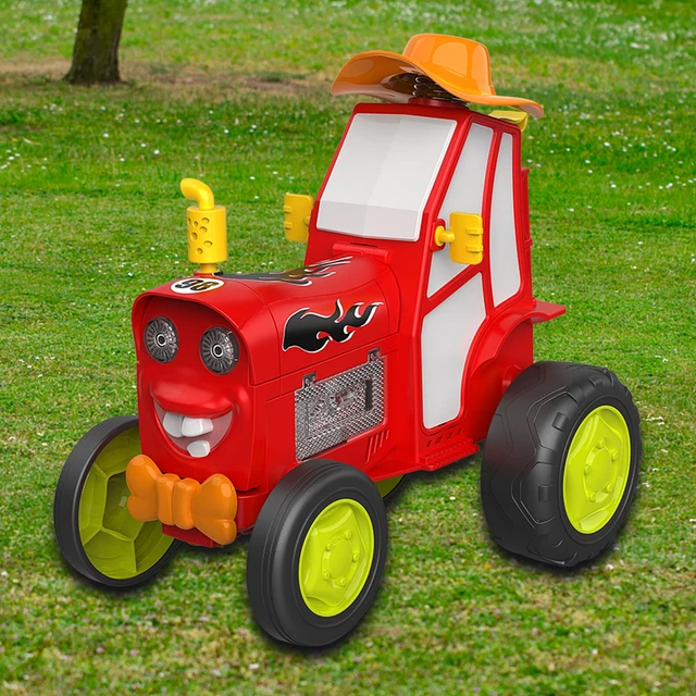 CRAZY JUMPING CAR Toy Rechargeable with LED Lights for Boys Girls (Red