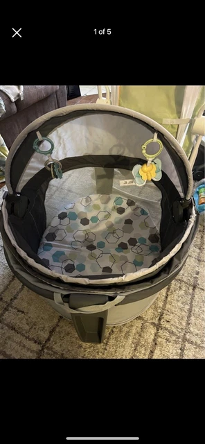 Fisher-Price On-The-Go Baby Dome, Windmill -Grey/Blue/Yellow/White, Portable