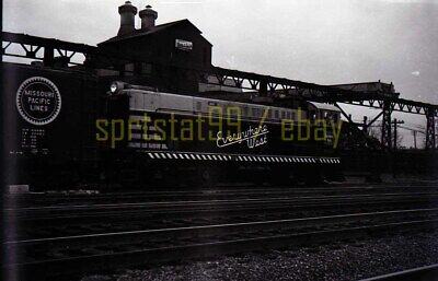 CBQ Burlington Route VO-1000 Locomotive #9367 - Vintage Railroad Negative